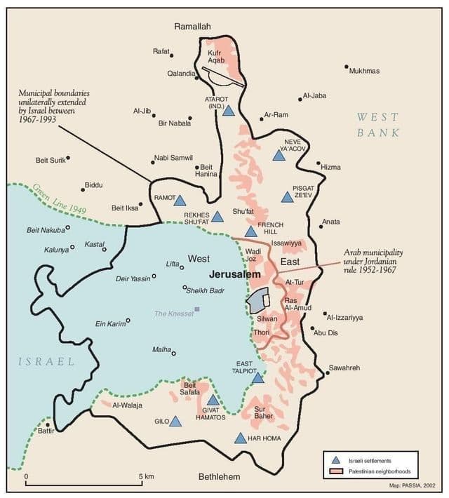 耶路撒冷邻里地图