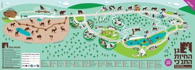 耶路撒冷动物园地图